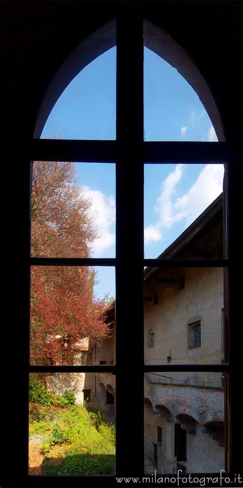 Castiglione Olona (Varese, Italy) - Sight from one of the windows of the great hall of Palace Branda